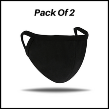 Load image into Gallery viewer, Black Cotton Face Mask by Sanito
